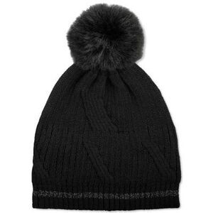 Isotoner Black Knit Beanie One Size